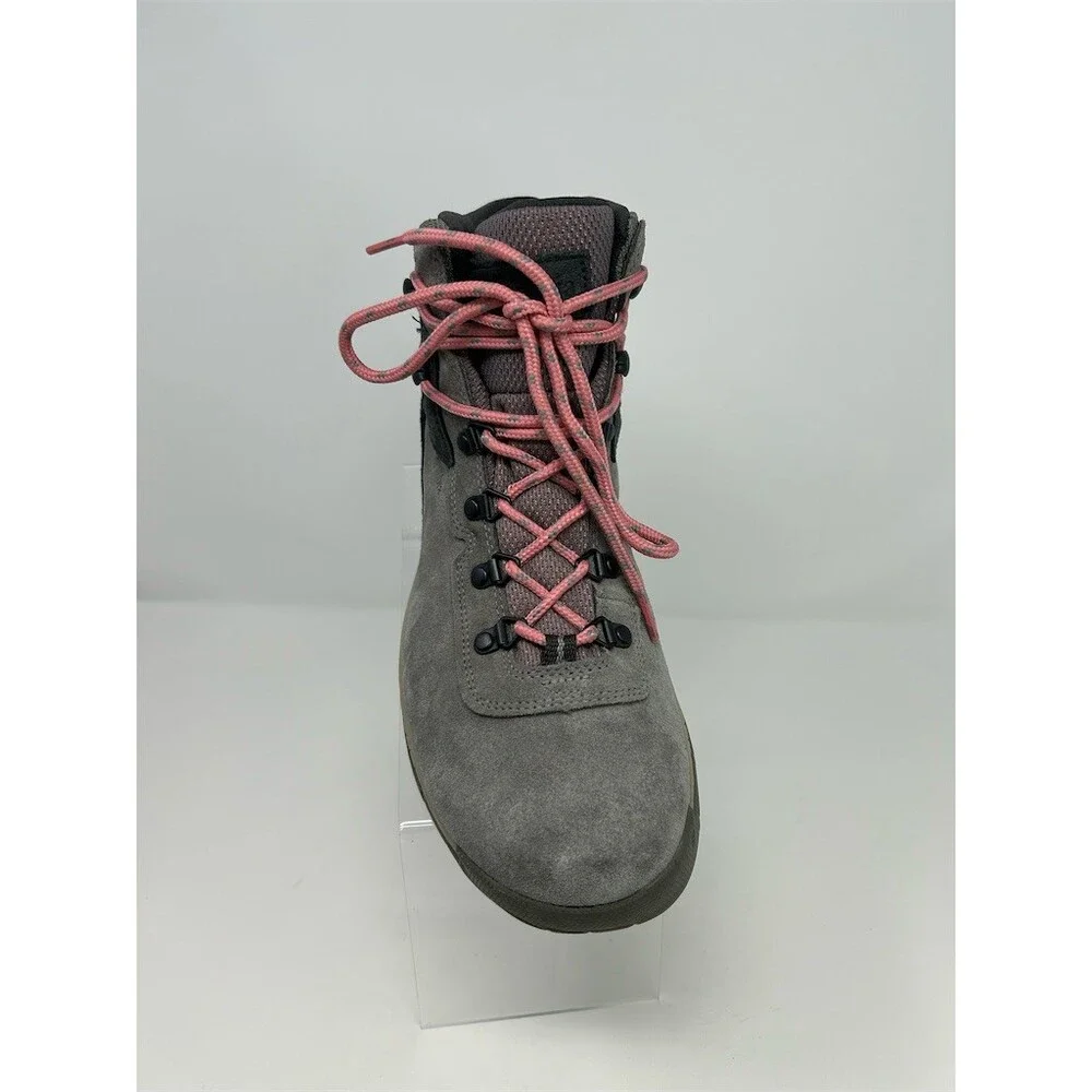 Columbia Newton Ridge Plus Waterproof Amped Hiking Boots Gray Pink Size 11